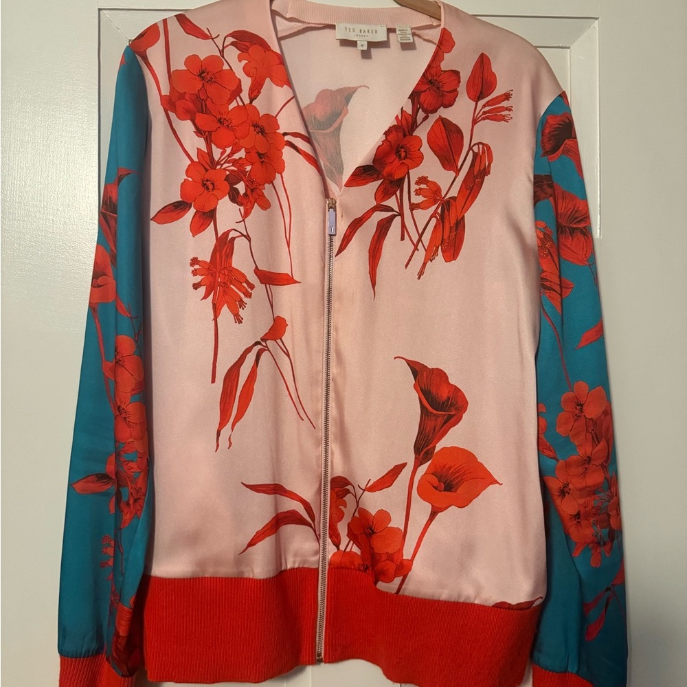 Ted Baker Ladies Floral Bomber Jacket